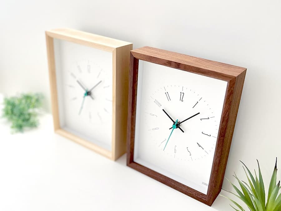 加藤木工が作る日本製おしゃれインテリア電波置き時計