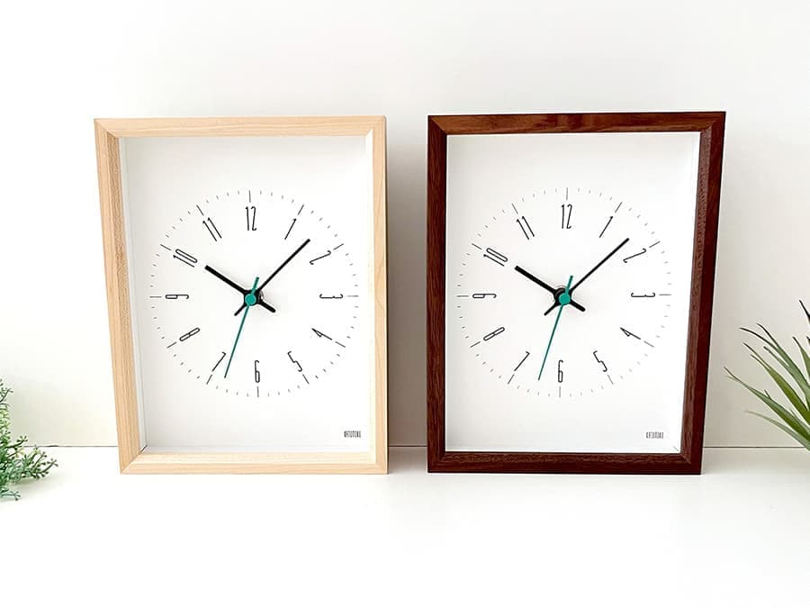 加藤木工が作る日本製おしゃれインテリア電波置き時計