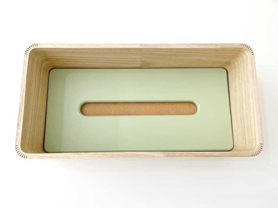 ティッシュケース 木 シンプル おしゃれ ピスタチオグリーン シエラブルー くすみカラー パステルカラー インテリア