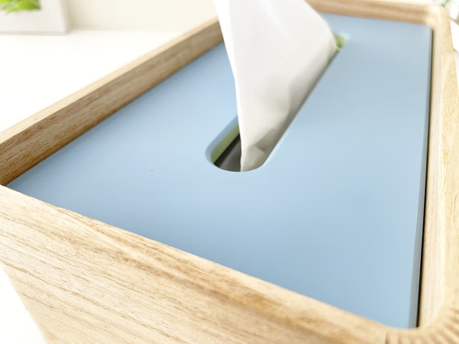 ティッシュケース 木 シンプル おしゃれ ピスタチオグリーン シエラブルー くすみカラー パステルカラー インテリア