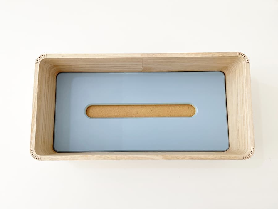 ティッシュケース 木 シンプル おしゃれ ピスタチオグリーン シエラブルー くすみカラー パステルカラー インテリア