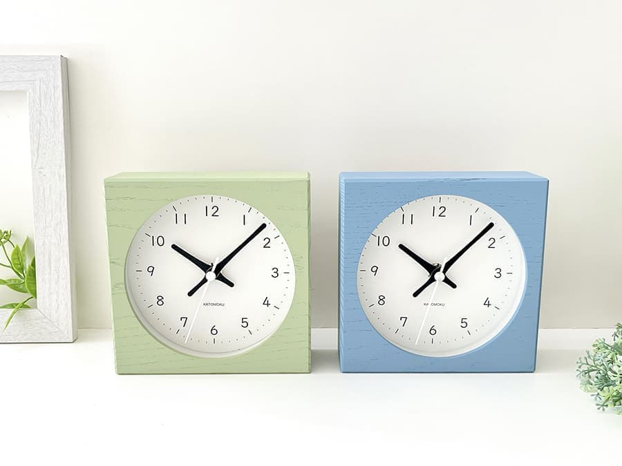 加藤木工が作る日本製おしゃれインテリア電波置き時計