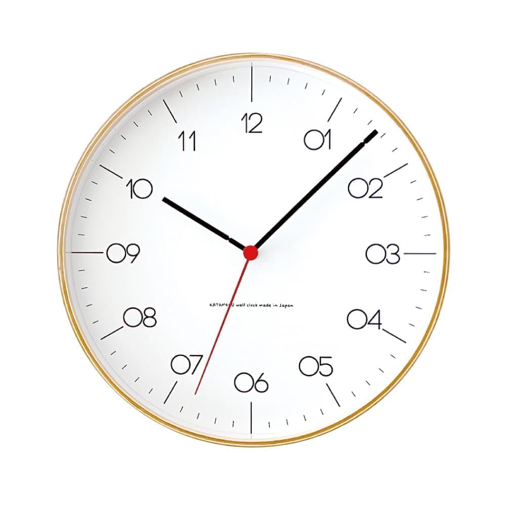 針にまでこだわりのあるセイコームーブメントを使った掛け時計