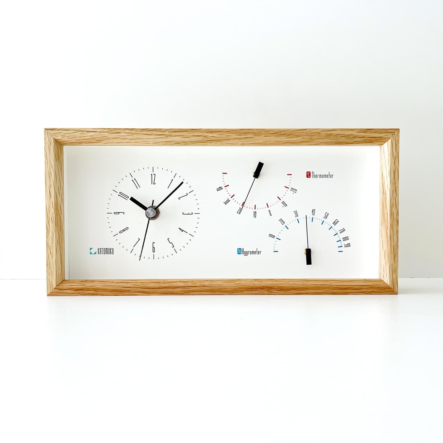 湿度、温度計機付き置き時計