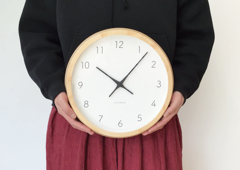 掛け時計 壁掛け時計 木の時計 無垢材 インテリア サイズ 丁寧な暮らし 国産 岐阜県 郡上八幡